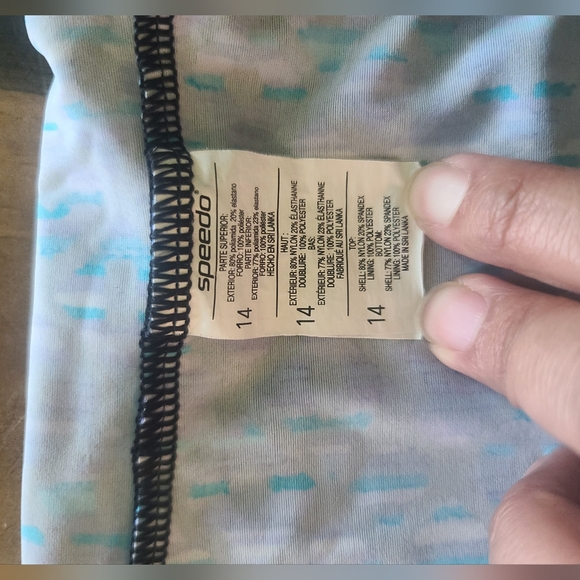 Speedo Diamond Halter Tankini Top Women's Plus Size 14 - Picture 5 of 5